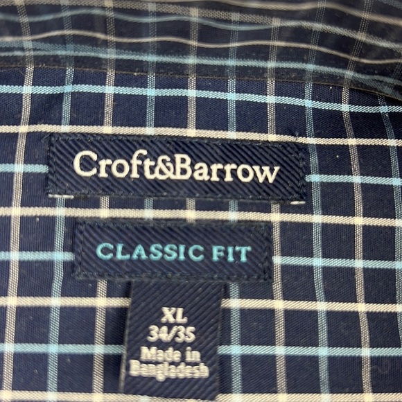 Men's NWT Croft & Barrow Classic Fit Dress Shirt - Picture 2 of 7